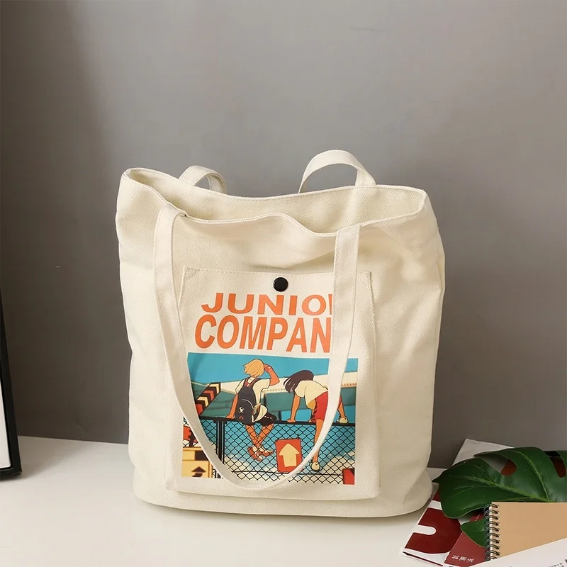 Factory HOT Sale Canvas Bag OEM Custom Printing Shopping Bag Reusable Women Canvas Tote Bag