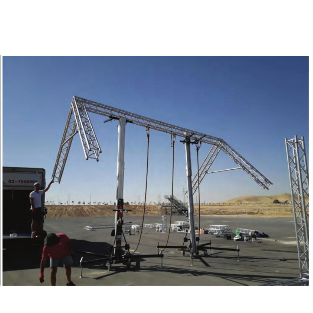 8m Speaker Lifting Tower for Speaker Line Array Heavy Duty Crank ...