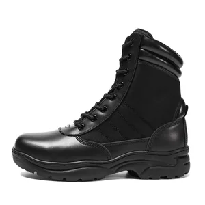 Hanagal OEM ODM Custom Trending High Quality Outdoor Hiking  Waterproof Men's Tactical Combat Boots Black