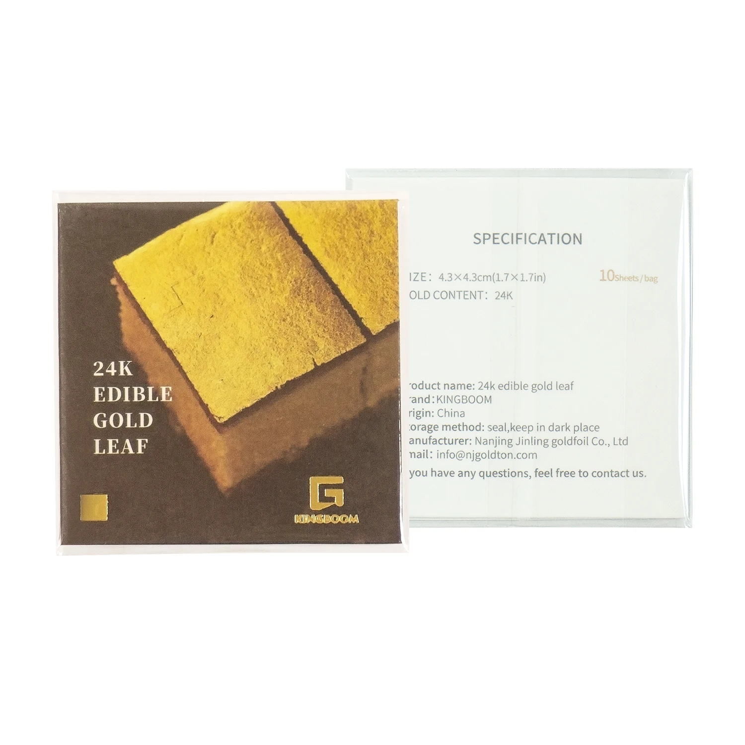 Source Edible 24k gold foil leaf sheets papel dorado comestible