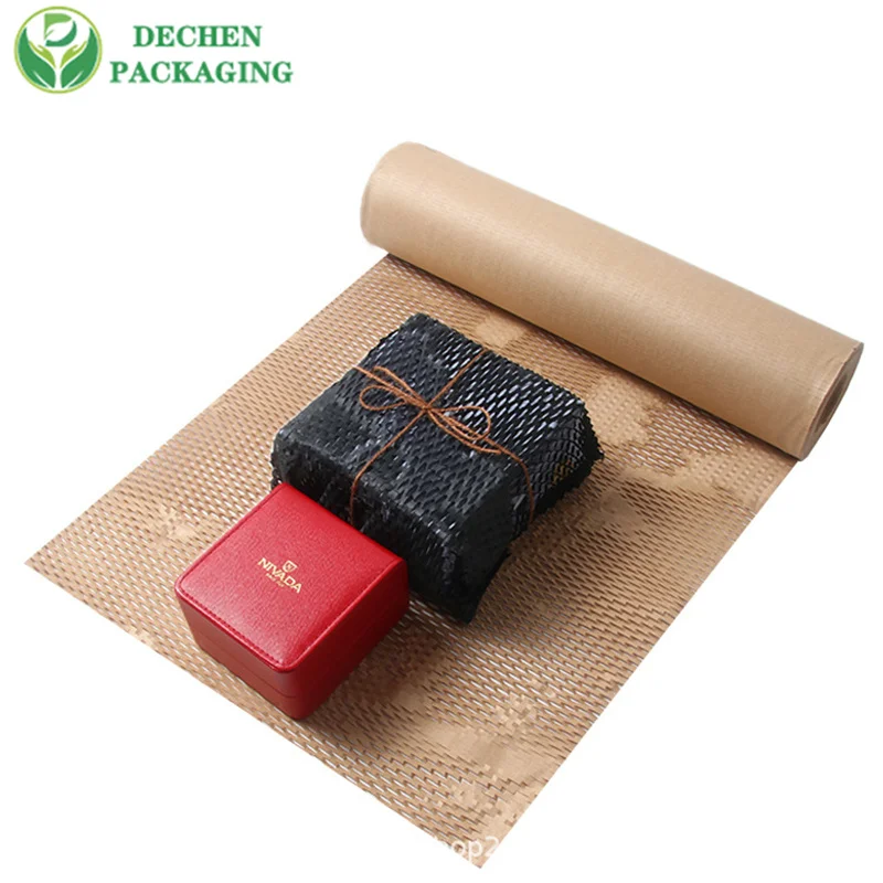 Black Honeycomb Paper Eco Friendly Honeycomb Kraft Paper Roll
