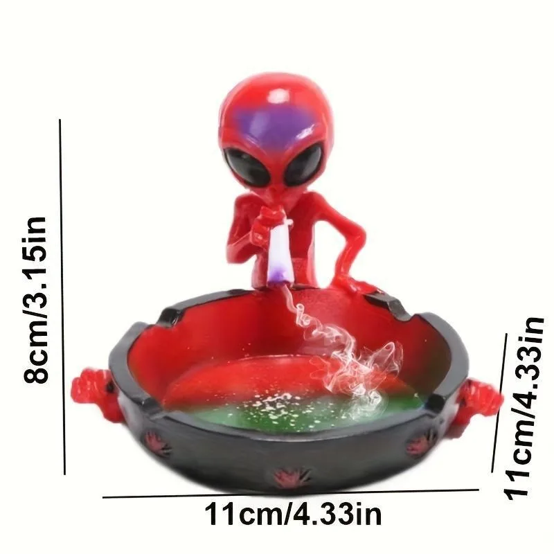 Home Use Cigarettes and Cigar Fancy Home Decor Smoking Accessories Cute Cool Hand-Painted Resin Decorative Ashtray