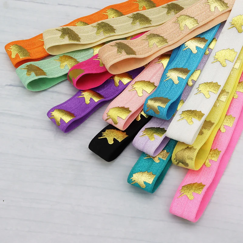 Эластичные единороги на радужной ленте 5/8