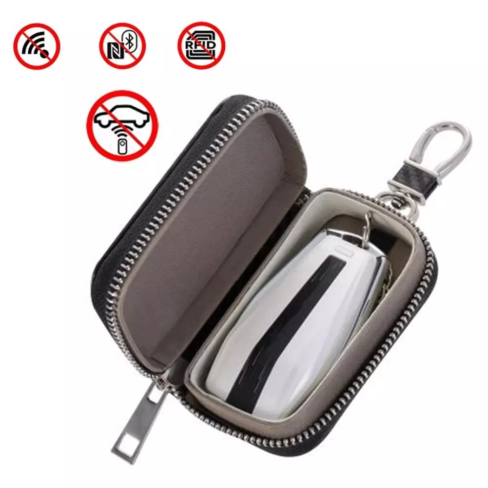 A/O Faraday Bag for Car Key Fob.Car Key Signal Blocking Pouch Signal Blocker Key Fob Protector Shielding Bag RFID Blocking Key Bag Anti-Theft Fob Case Pouch