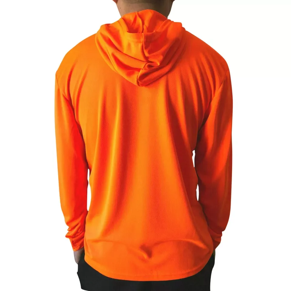 Custom Hi Vis Dry Fit Shirt Construction Long Sleeve Safety Reflective