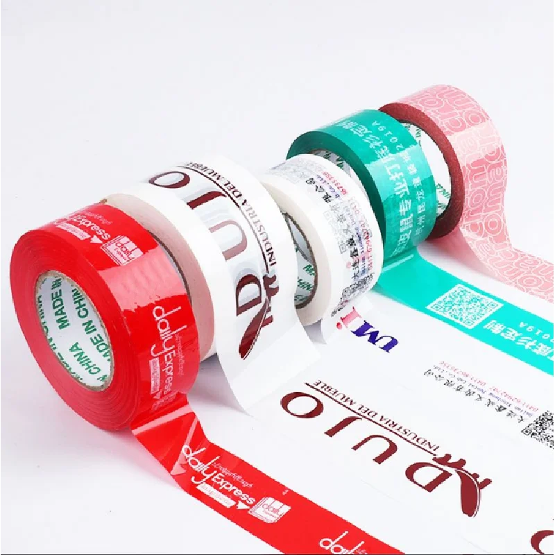 High BOPP Tape Factory Price Colorful Printed Rubber Adhesive Packaging Custom Logo Masking Wholesale Brand Offered Free Samples