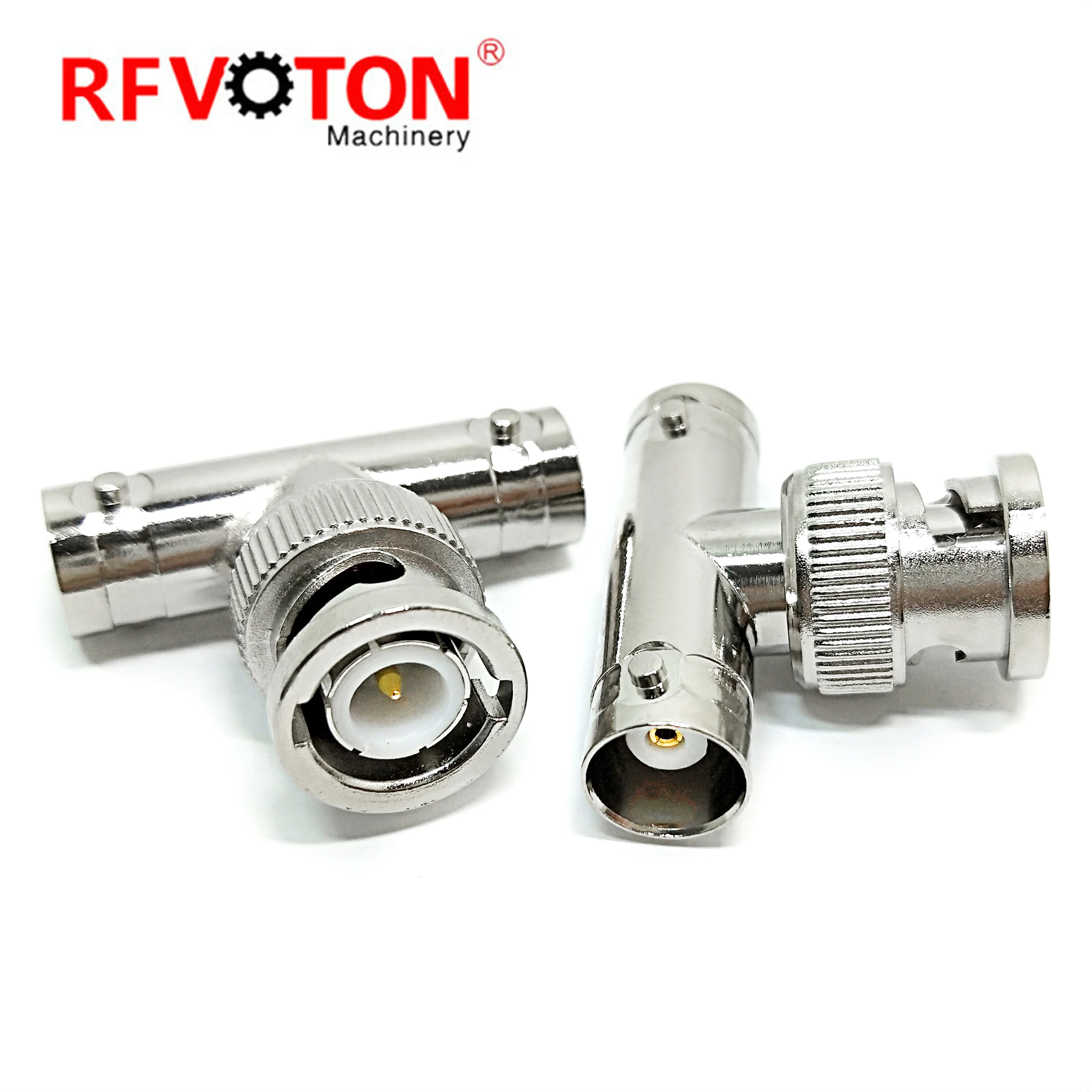 BNC Tee Connectors 3 Way Splitter BNC Male to 2 BNC Female Barrel Connector Triple Tee Coax Adapter for Radio LMA Videos Antenna