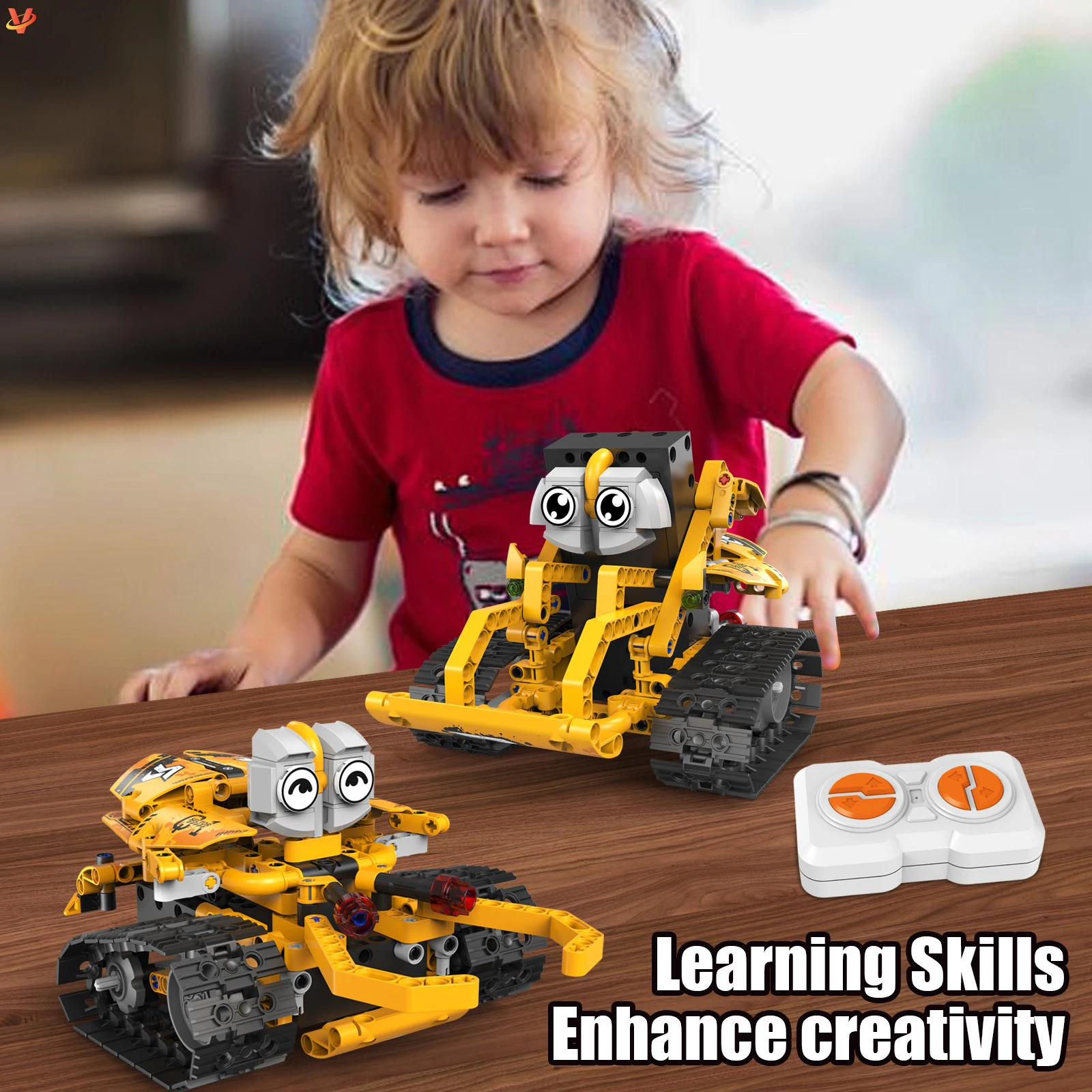2024 New Arrival 5 in 1 Robot Building Kit RC App Control Programming Robot STEM Project Blocks Set for 8-16 Year Old Kids