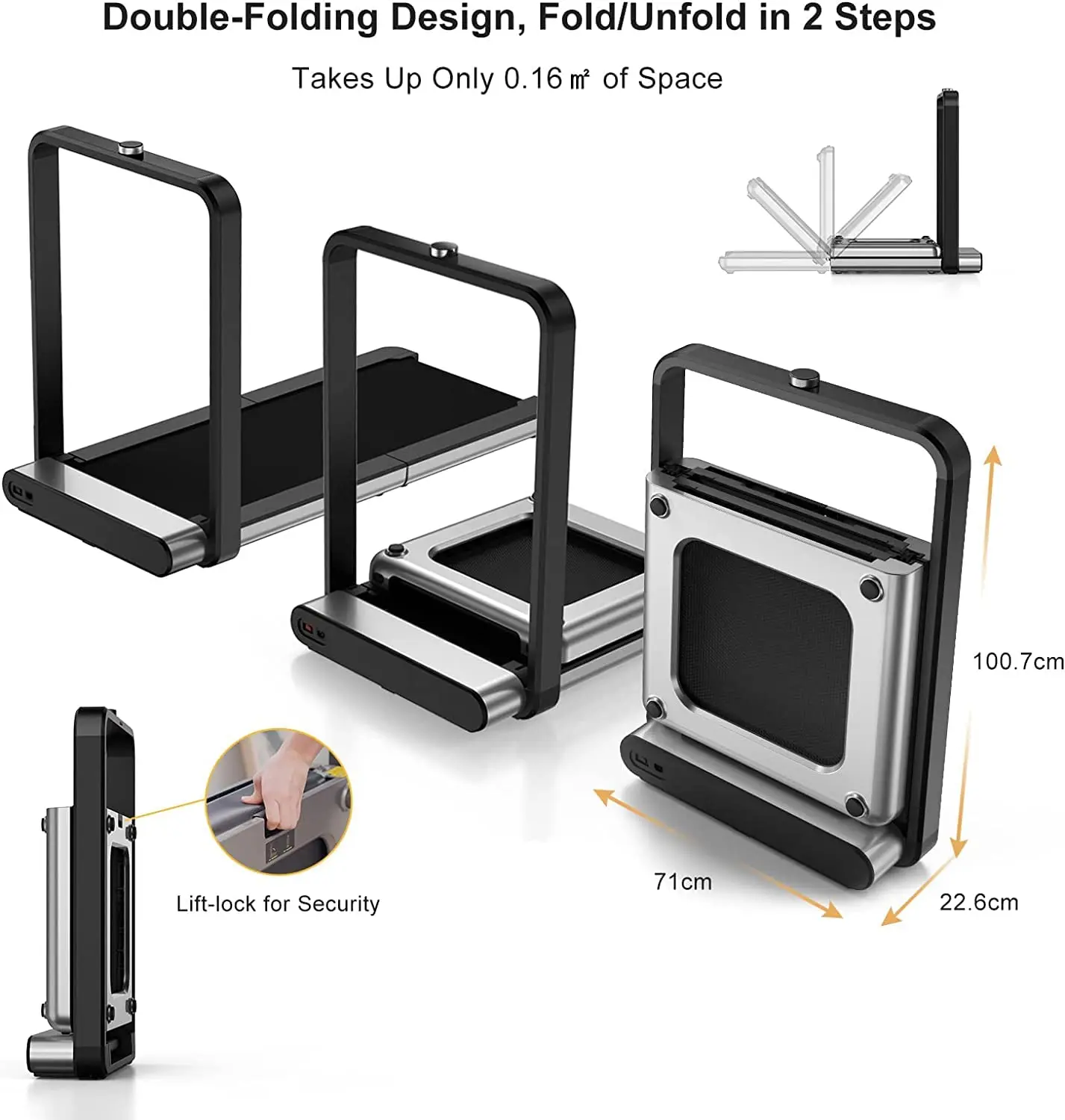 キングスミス WalkingPad X21 蛇腹型トレッドミル スマートランニング