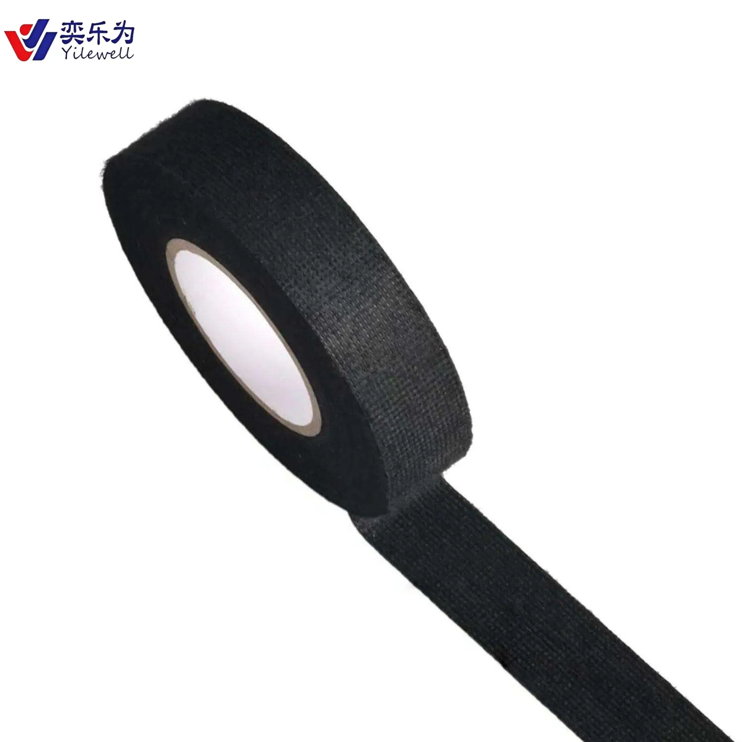 PET Cloth Fabric Single Sided Pressure Sensitive Masking Tape Heat-Resistant Acrylic Adhesive Sticker No Residue 25m harness tape