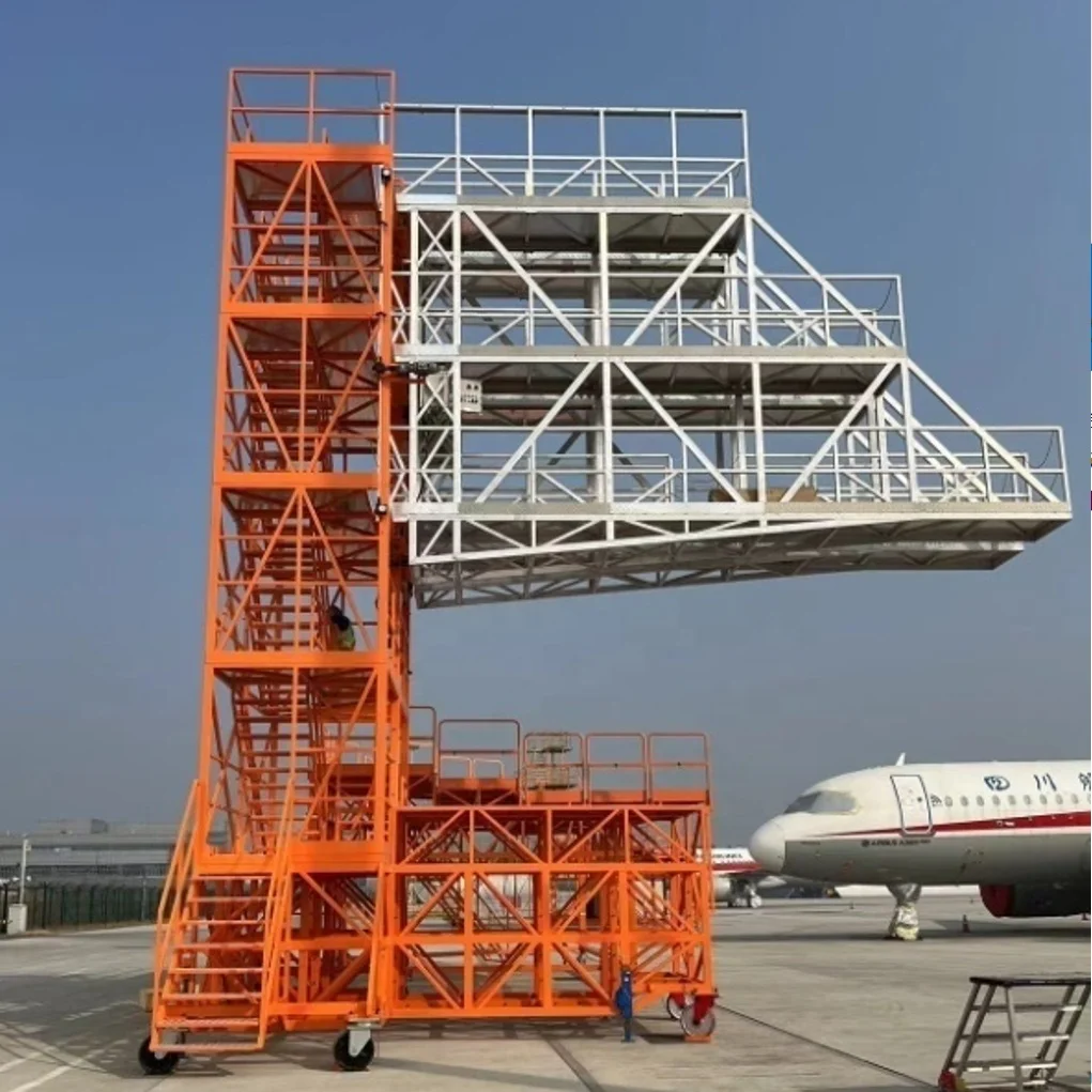 Portable Aft Cargo Ladder for Safe and Easy Access During Aircraft Maintenance for Outdoor and Workshop Use 2