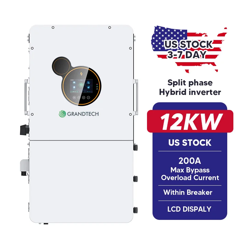 Kuumaa tarjousta SRNE Inverter HEBP4880U200-Pro 120 V 240 V Split-phase 8 kW 10 kW 12 kW Bypass 200 A Hybrid-solarinvertteri katkaisijalla