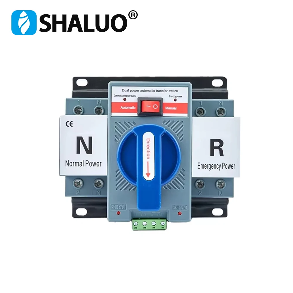 3相DINレール デュアル電源自動転送スイッチ 電気セレクタースイッチ