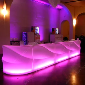 Outdoor Design Glowing Tables Bar Nightclub Illuminated Led Furniture Luminous Light-up Commercial Counter for Rental