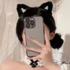 Cerchietto con orecchie da gatto - nero