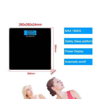 Inventory Product 180Kg 396Lb Electronic Health Digital Body Weighing Bathroom Weight Scale
