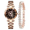 Orologio+mbracciale marrone