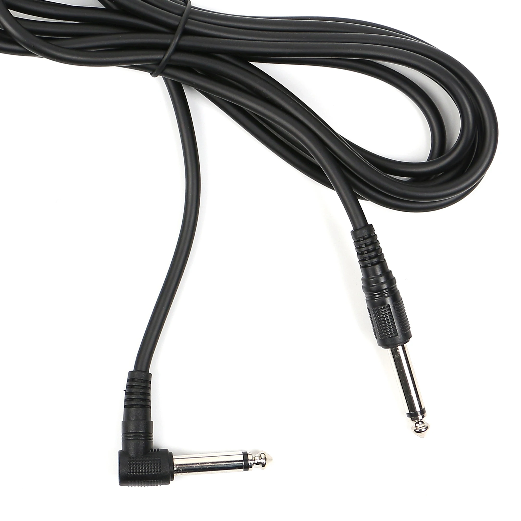 Аксессуары для инструментов Черный гитарный кабель из ПВХ