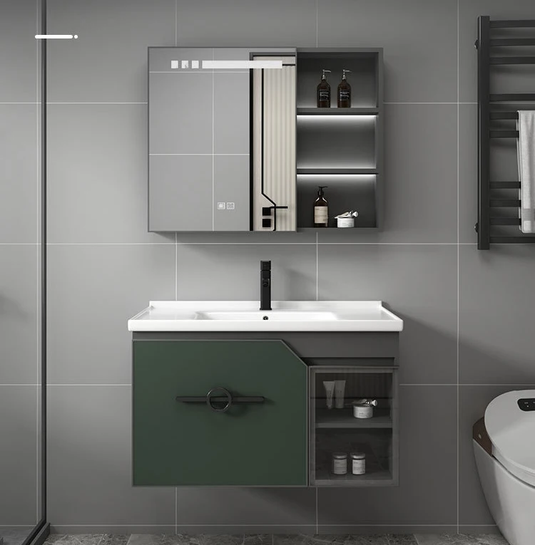 Modern Custom 45 Inch Classic Mirror Vanities Wall Storage Cupboard Single Bathroom