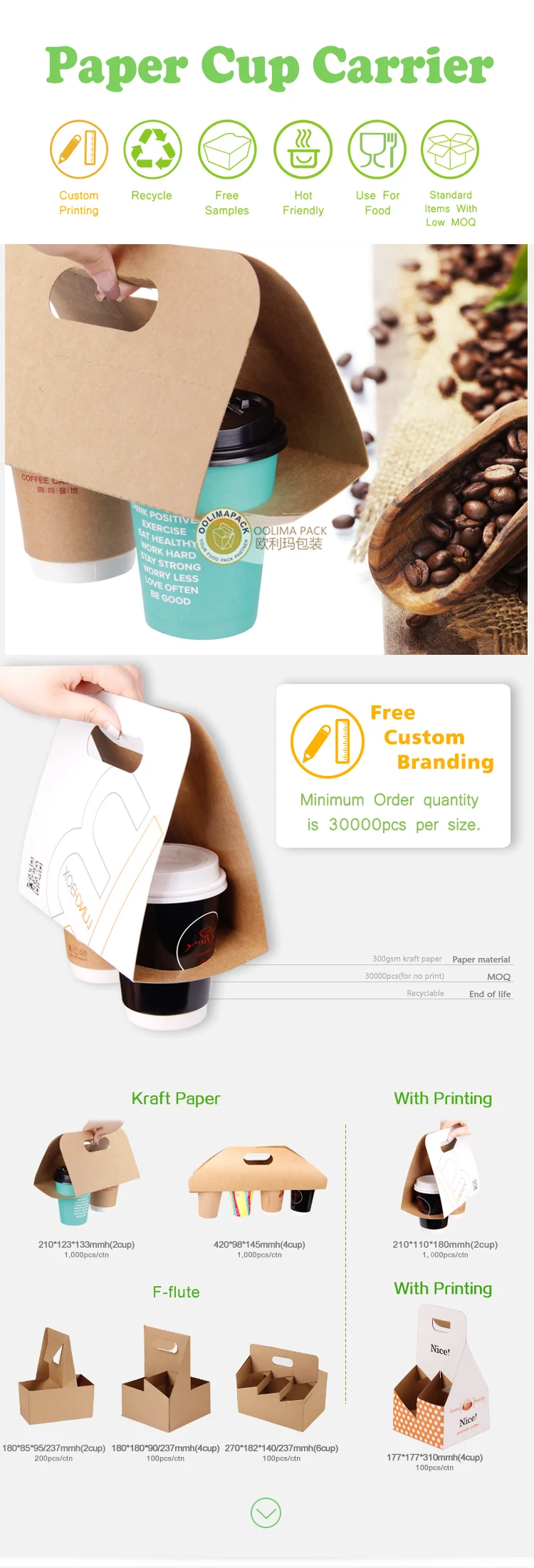 Wholesale coffee 8oz corrugated paper cups design drinking paper cup factory