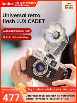 Godox Lux Cadet Retro Flash Fan-Shaped Dual-Mode Retro Camera Flash Light for for Canon Nikon Sony Fujifilm Cameras product image