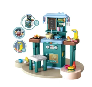 ITTL Education Light up Children's Water Pretend Play Sets with Spray Kitchen Set Lighting Cooking Early Learning Toys for Kids