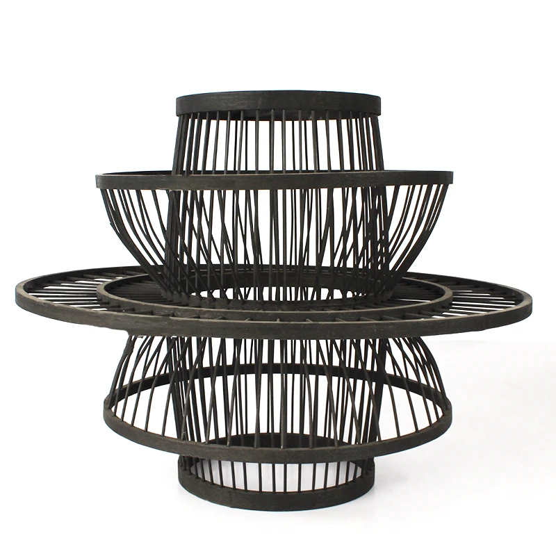 black bamboo lamp shade