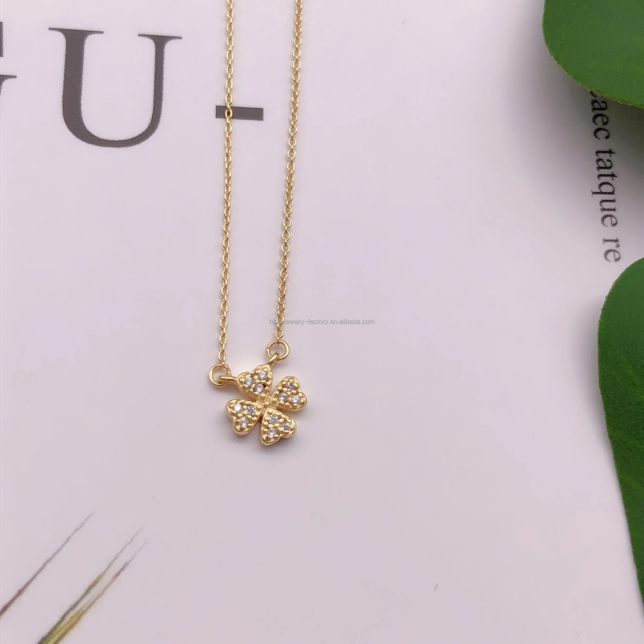 The New Bear Pendant Necklace 925 Silver Plated 18k Gold Fashion