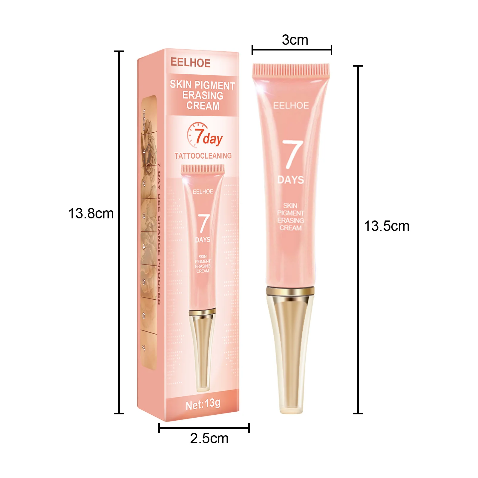 15g7日間永久タトゥー除去クリームスキンタトゥーリムーバージェル痛み