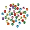 Fond coloré avec étoiles noires (env.4*7mm)