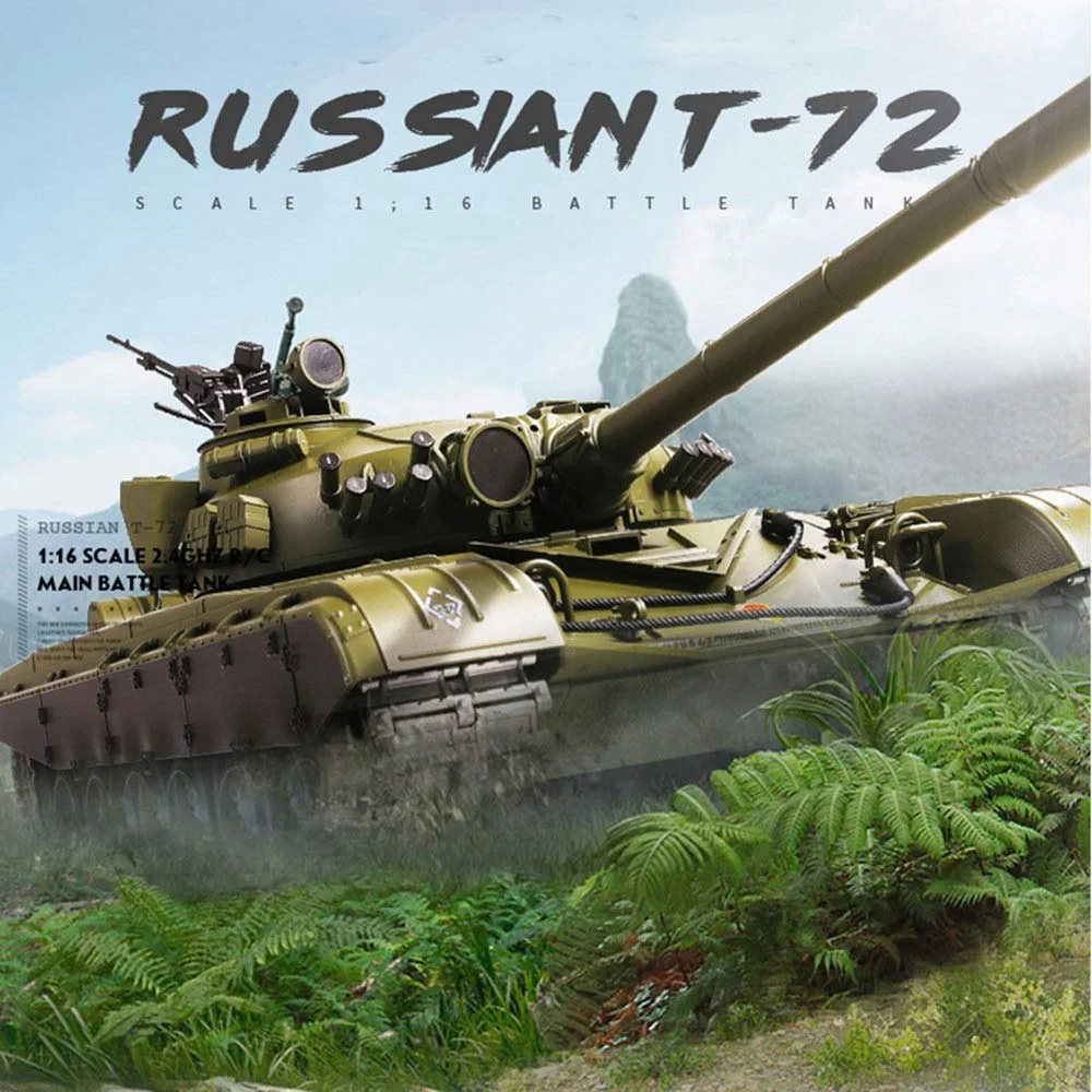 1/16 Scale Remote Control Metal Tank Model Toys with Simulation Track Sound Action and Smoke Effects Gifts for Adults & Kids