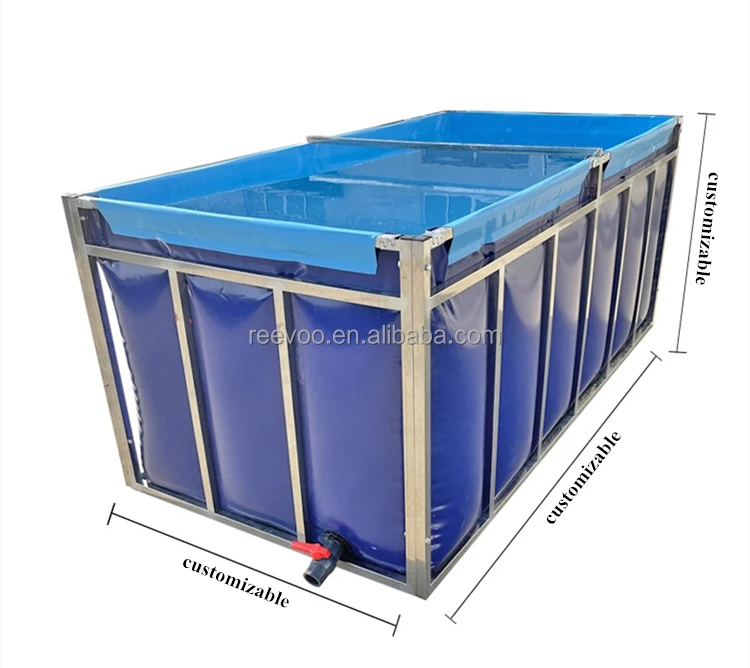 15000l Fish Pond With Galvanized Frame Aquariums Pvc Fish Tank Buy