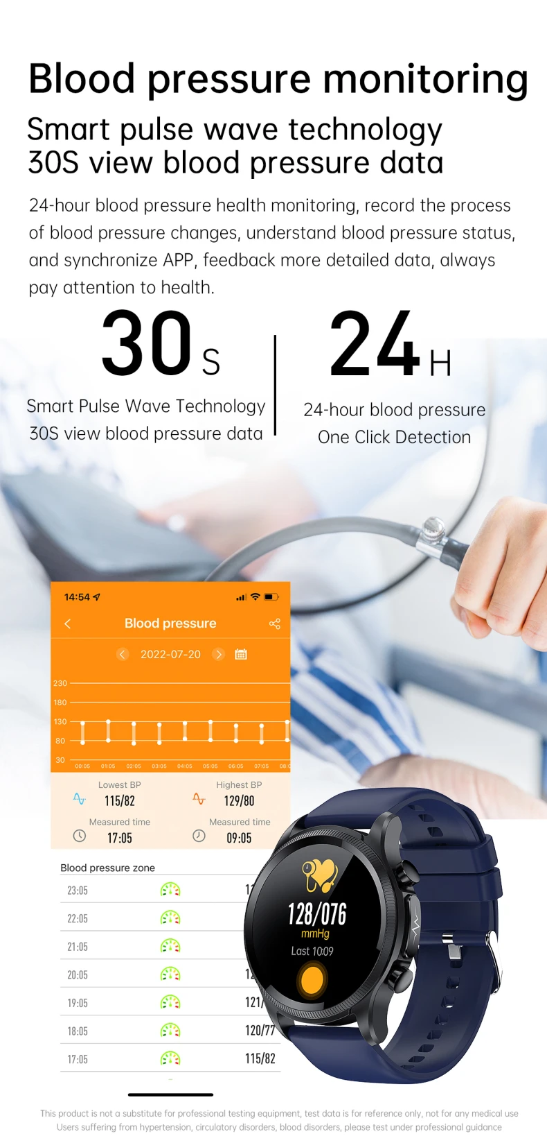 Intelligent ECG Blood Glucose Health Smart Watch 1.39 Inch HD Screen ECG Chest Patch Real Time ECG Analysis E400 Smart Watch (17).jpg