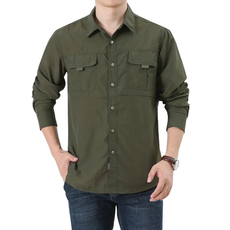 Hiking Shirt Men Lightweight: Quick Dry UPF 50 Long Sleeve Fishing Shirt For Outdoor Activities From Kong01, $21.67 - View #8