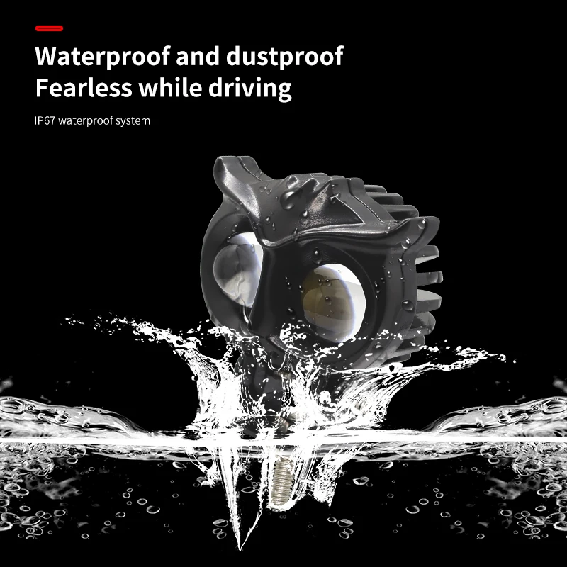 12-80V фара мотоцикла водонепроницаемый светодиодный свет работы с формой сова мотоциклетные фары автомобиля желтого цвета для ближнего и дальнего света