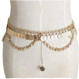 Fancy Handmade Body Jewelry for Girls Charm Chain Belt Waist 25 Pieces Sizes 135g for Weddings and Parties