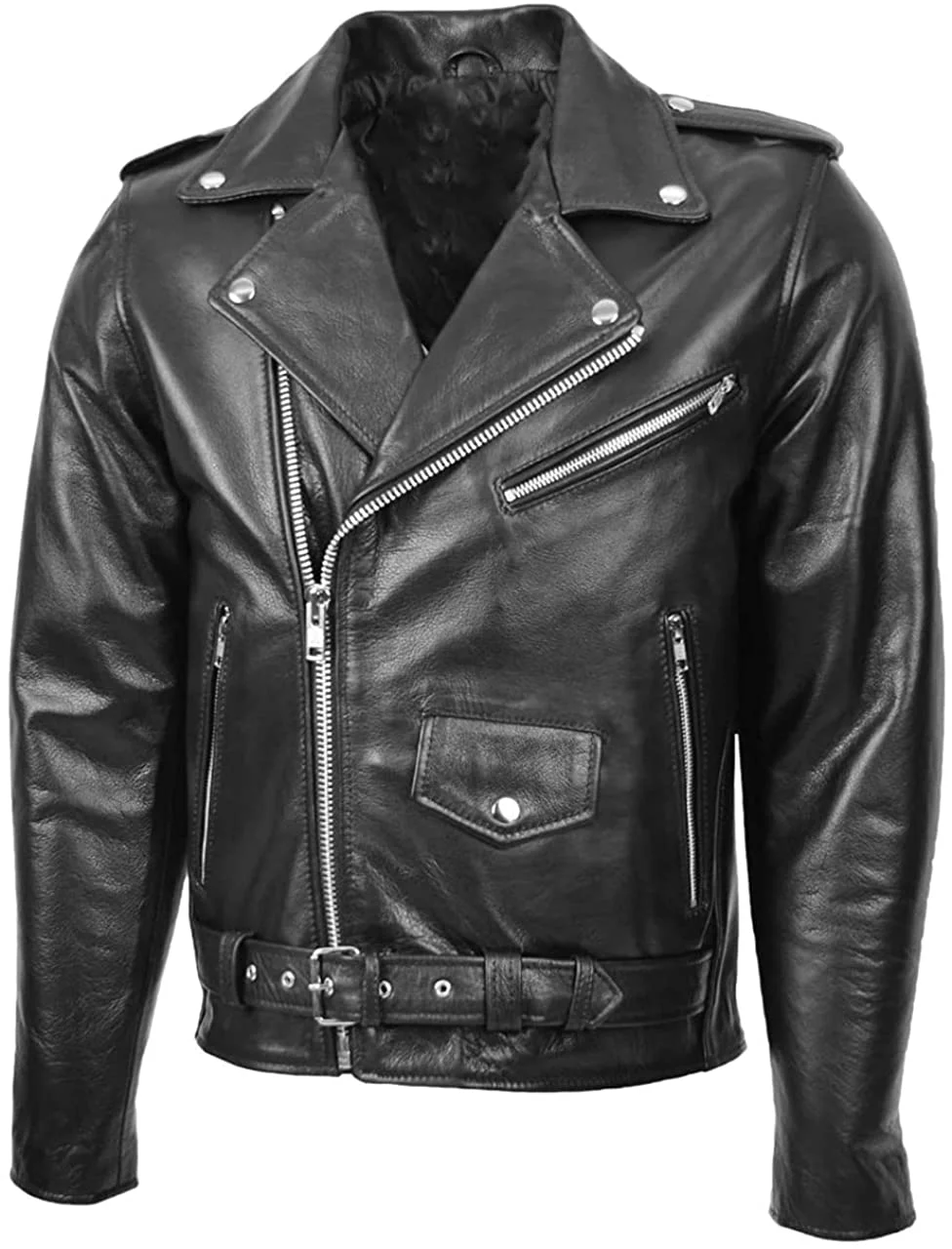 Original Genuine Leather Jacket For Men Classic Lamb Fashionable