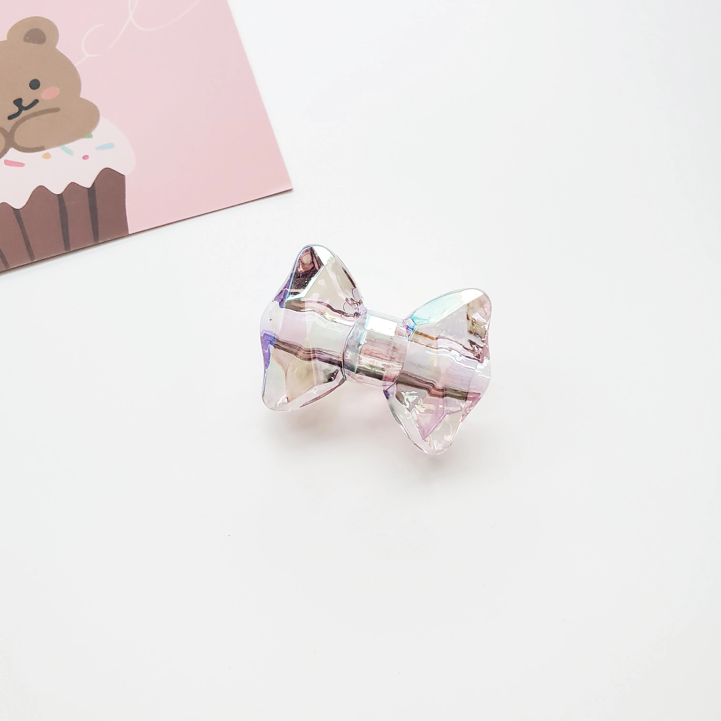 new arrival kawaii transparent bow acrylic