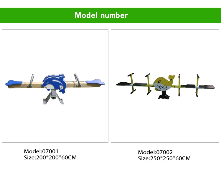 Outdoor Kids Playground Equipment 4 Seat Seesaw Fun Play Equipment