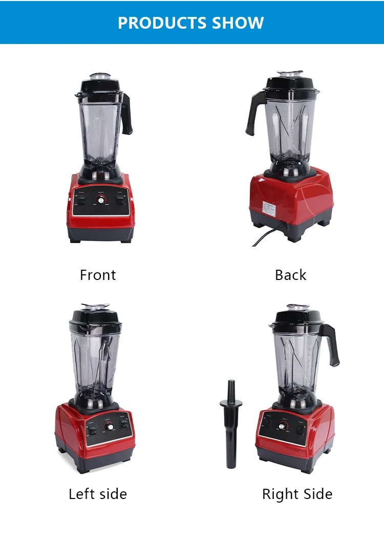 2.5L Full Cooper Motor Commercial Blender Low Noise Blender Food Mixer details