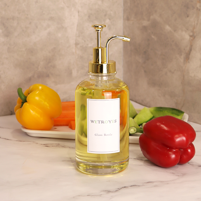 Maple Coffee Syrup Glass Bottle 16 Oz 500 Ml Coffee Syrup Dispenser For