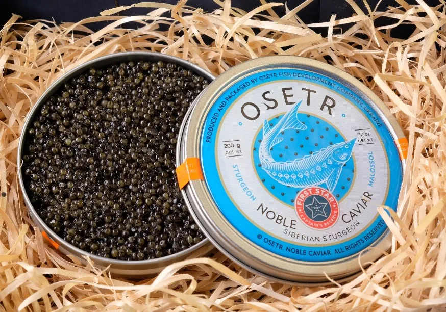 キャビア缶食品グレード缶詰ロシアチョウザメラウンドブルーマグロ
