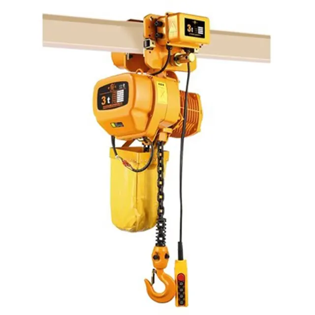 Cheap fixed type 220v 1.5 2 5 ton electric lifting chain hoist price