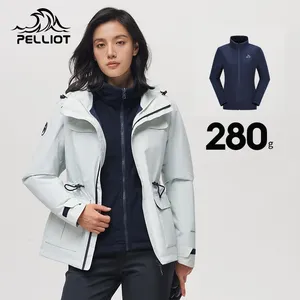 Hot Selling OEM Eco-friendly Recyclable Windproof Hoodies Jacket Women's Fleece Lined  Waterproof Jacket Warm
