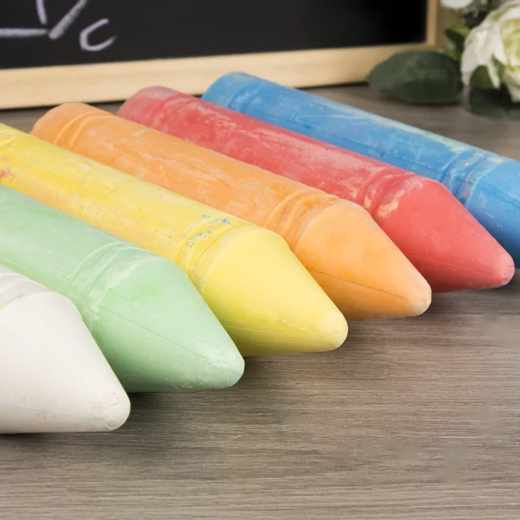 На заказ наружный моющийся нетоксичный экологически чистый супербольшой пылеобразный Мел для тротуара белый мел детей