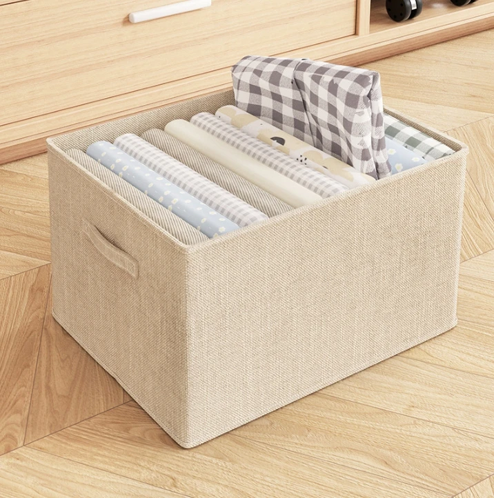 Large Eco-Friendly Rectangle Household Linen Storage Box Modern Foldable Waterproof Drawer-Type Clothing Organizer Sorting Extra factory