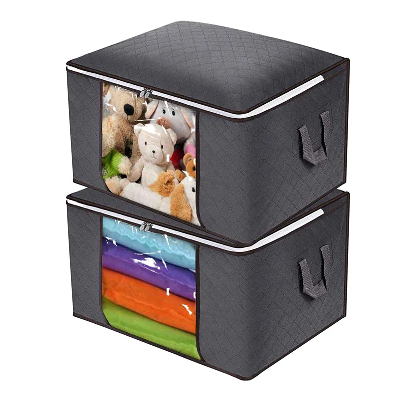 Вместительный складной органайзер для одеял, контейнер, дышащая сумка для хранения одежды с усиленной ручкой