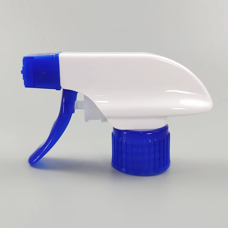 28/410 All Plastic Trigger Sprayer in White&Transparent Blue Color with Mesh Foam Nozzle Chemical Resistant Foam Trigger Sprayer supplier