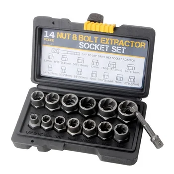 14pcs Extractor Socket Impact Bolt Nut Remover - Buy Nut Extractor ...