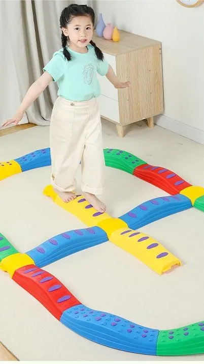 Balance Beam Stepping Stones Tactile Board Gymnastics Obstacle Course ...